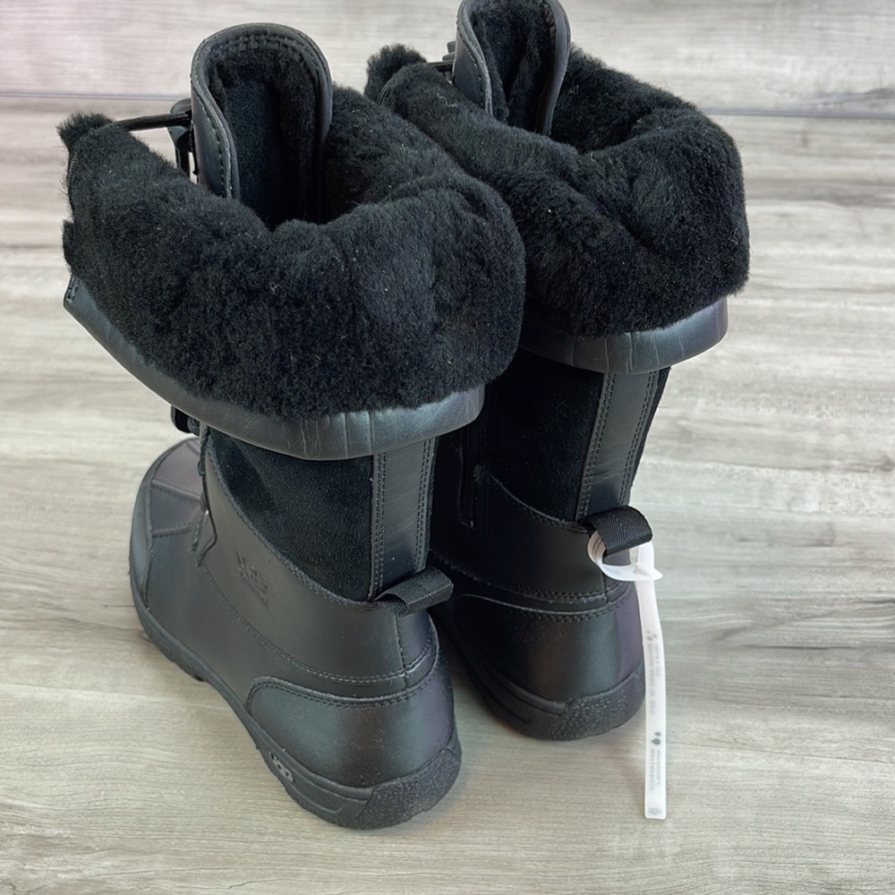 🍁UGG🍁 BUTTE II TOGGLE TALL BLACK CWR KIDS WINTER WATER PROOF TALL BOOTS - Picture 8 of 16